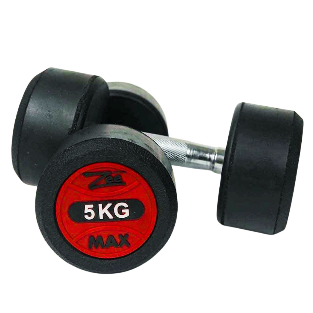 5Kg Dumbbells Pair / ZeeMax Rubber Coated