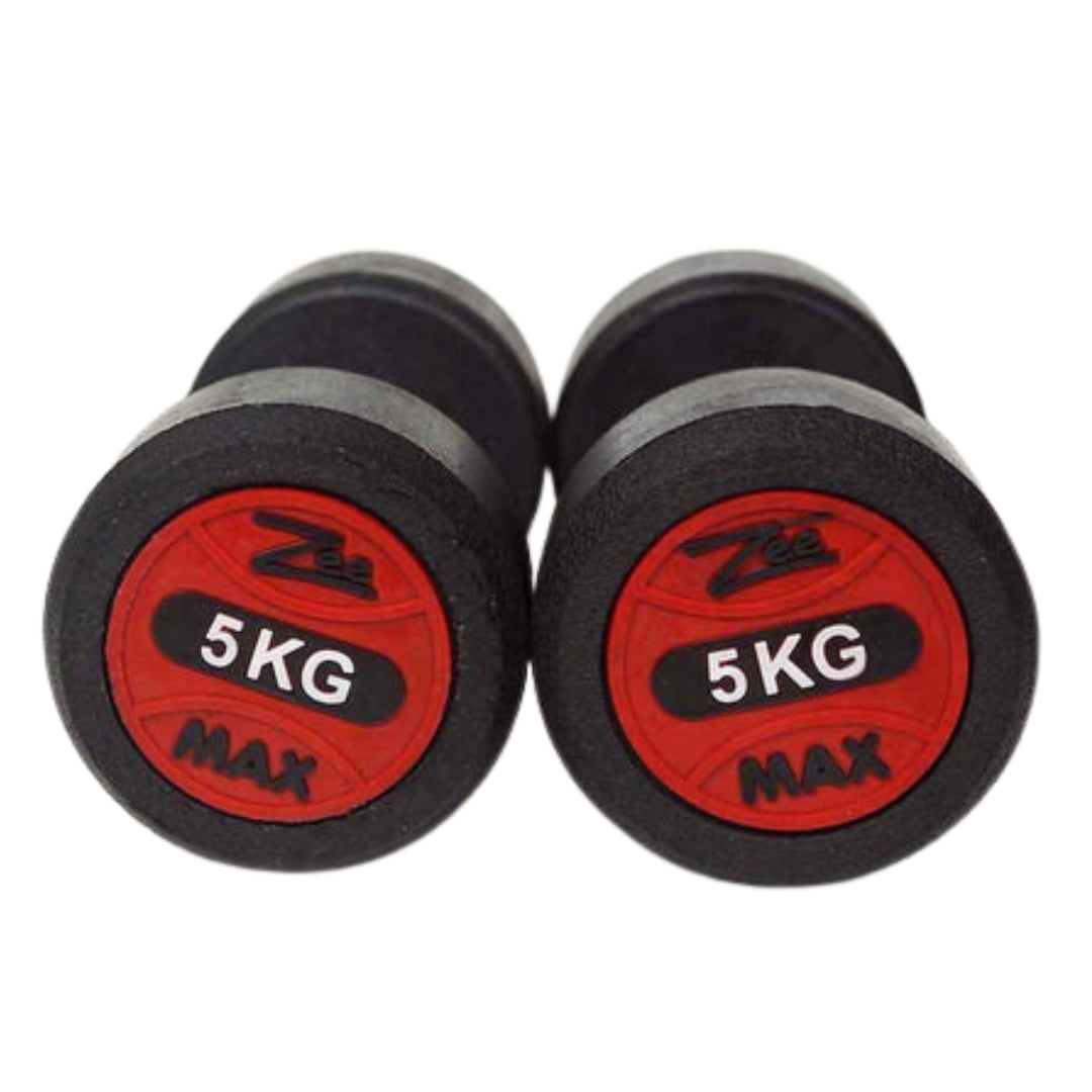 5Kg Dumbbells Pair / ZeeMax Rubber Coated